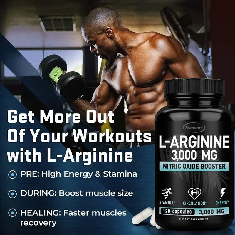 L-Arginine 3000mg Endurance Supplement