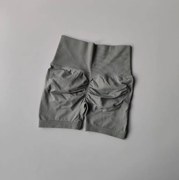 Women's High-Waist Hip Lifting Sports Shorts