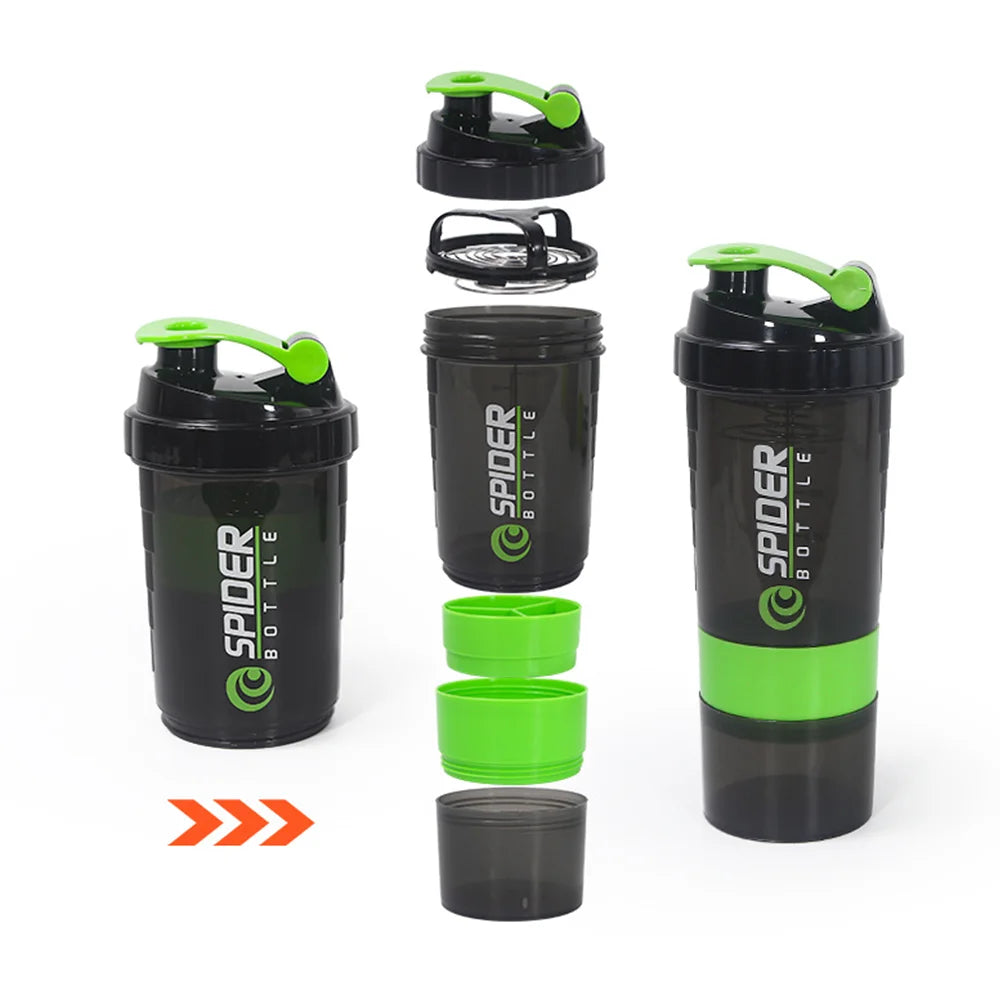 3 Layers Shaker Protein Bottle