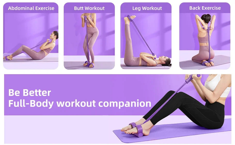 4-Level Resistance Band Tensioner Set