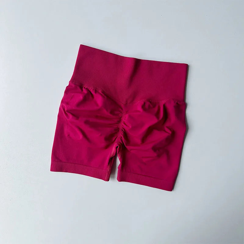 Women's High-Waist Hip Lifting Sports Shorts
