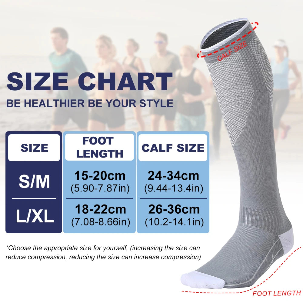 Compression Socks 20-30mmHg – Men & Women