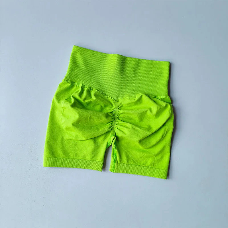 Women's High-Waist Hip Lifting Sports Shorts