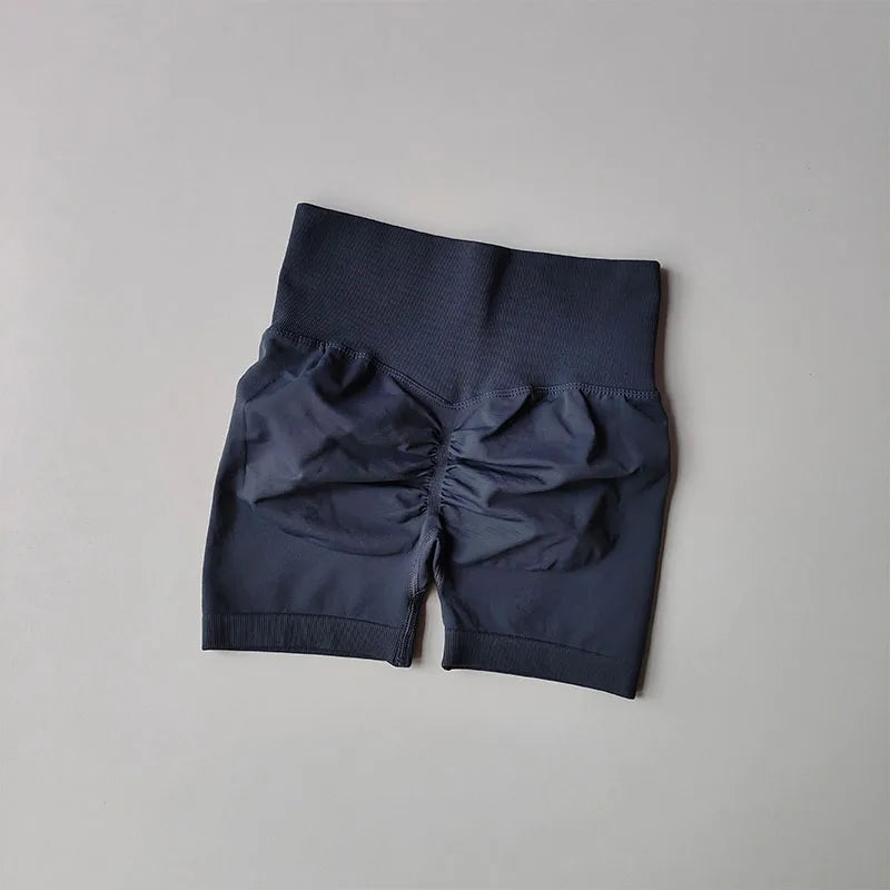 Women's High-Waist Hip Lifting Sports Shorts