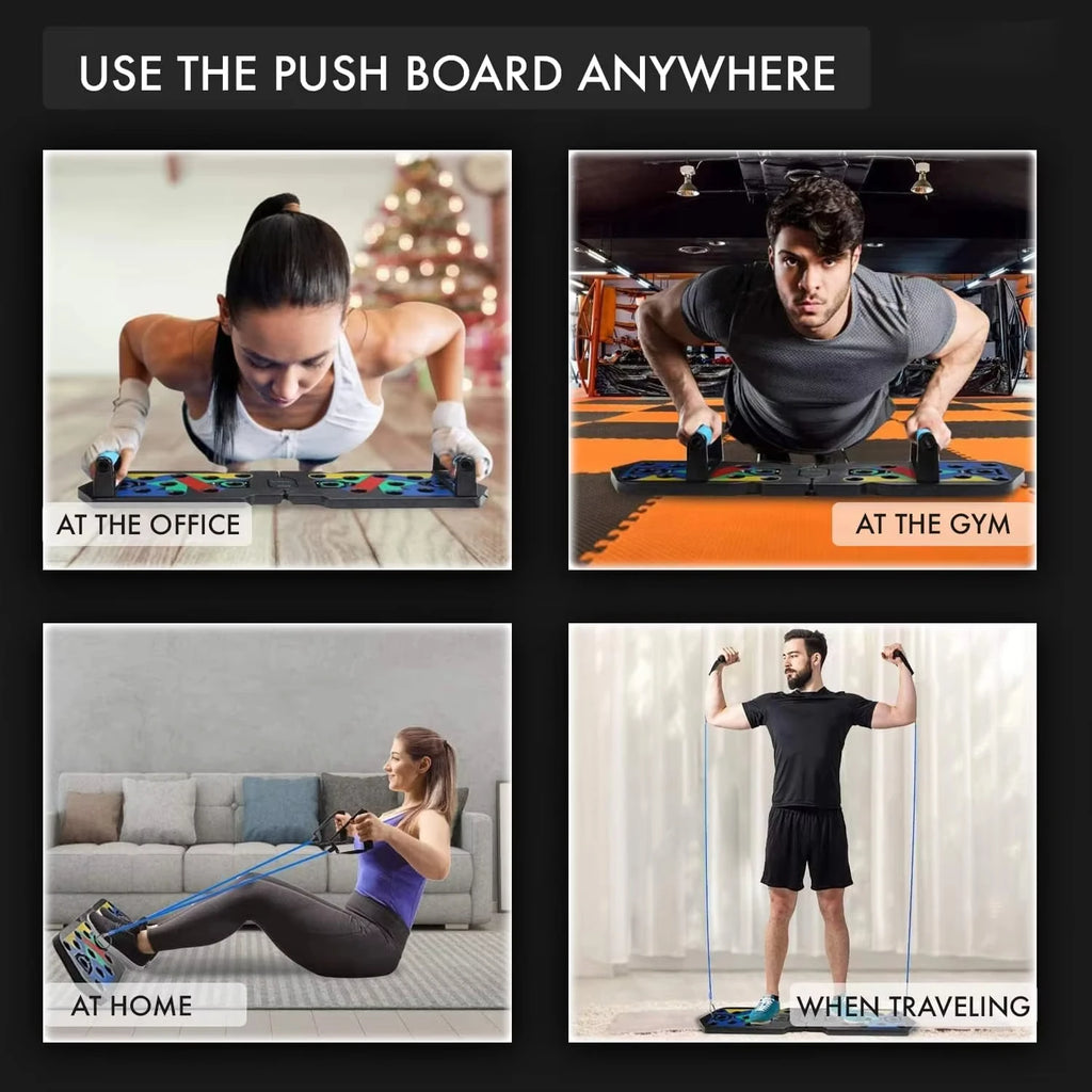 Multifunctional Foldable Push-Up Board