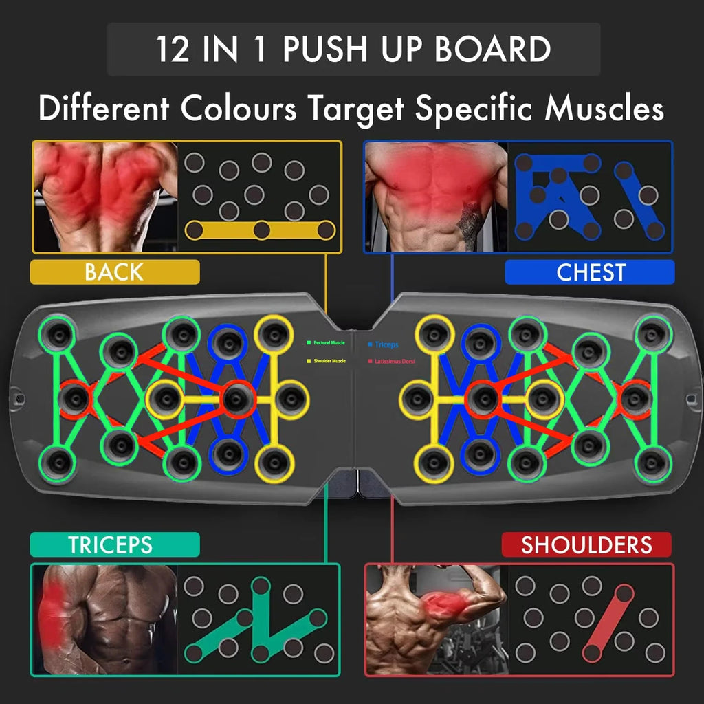 Multifunctional Foldable Push-Up Board