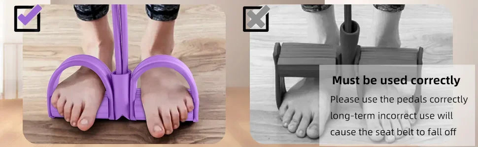 4-Level Resistance Band Tensioner Set