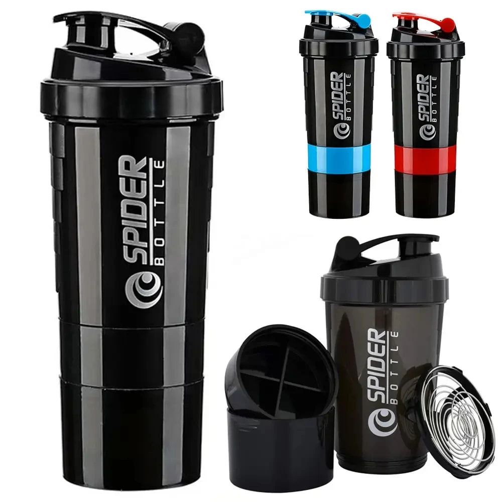 3 Layers Shaker Protein Bottle