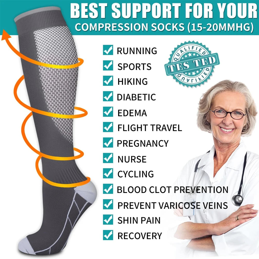 Compression Socks 20-30mmHg – Men & Women