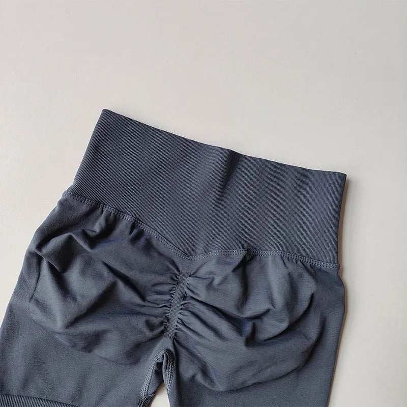 Women's High-Waist Hip Lifting Sports Shorts