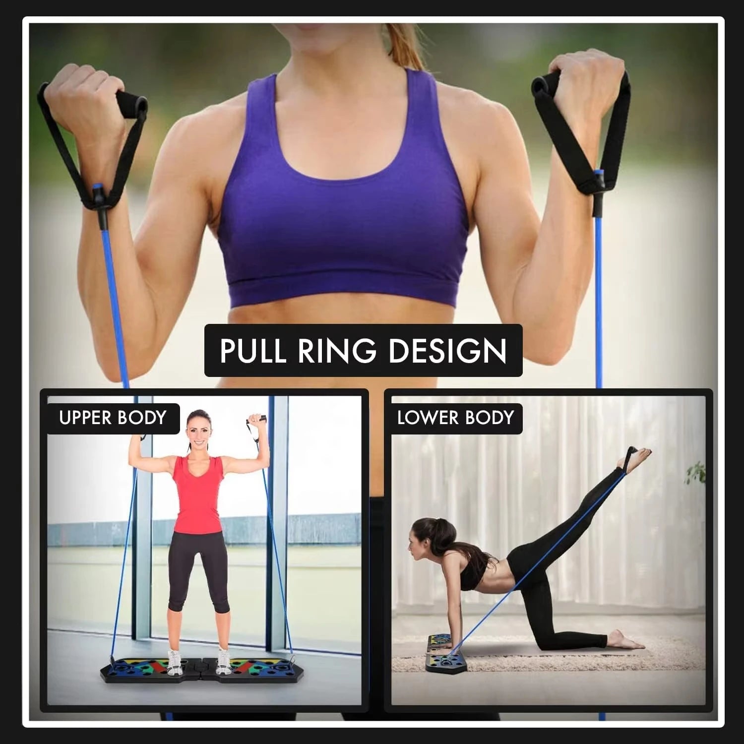 Multifunctional Foldable Push-Up Board